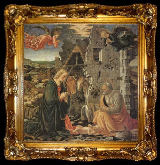 framed  Master of the Louvre Nativity The Nativity (mk05), ta009-2